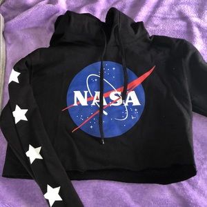 cropped nasa hoodie